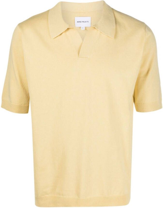 Norse Projects Polotrui met V-hals Geel