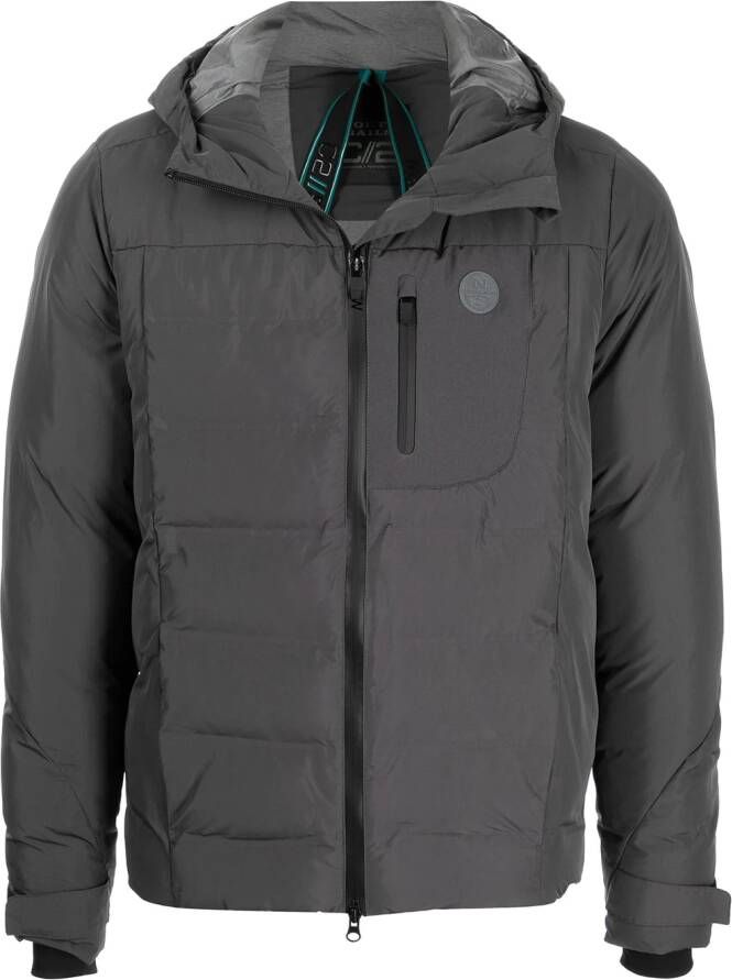 North Sails Gewatteerd donsjack Grijs