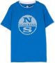 North Sails Kids T-shirt met logoprint Blauw - Thumbnail 1