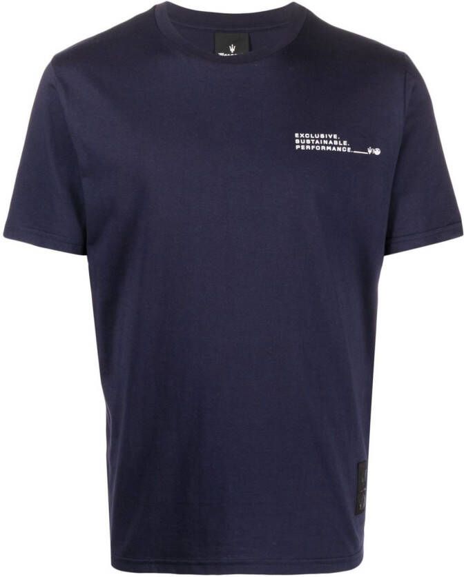 North Sails T-shirt met print Blauw