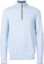 N.Peal Carnaby trui met halve rits Blauw - Thumbnail 1