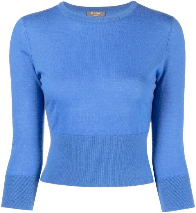 N.Peal Fijngebreide trui Blauw