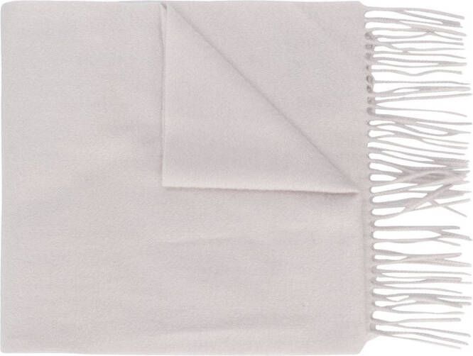 N.Peal Geweven sjaal Grijs