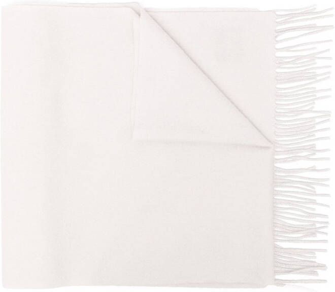 N.Peal Geweven sjaal Grijs