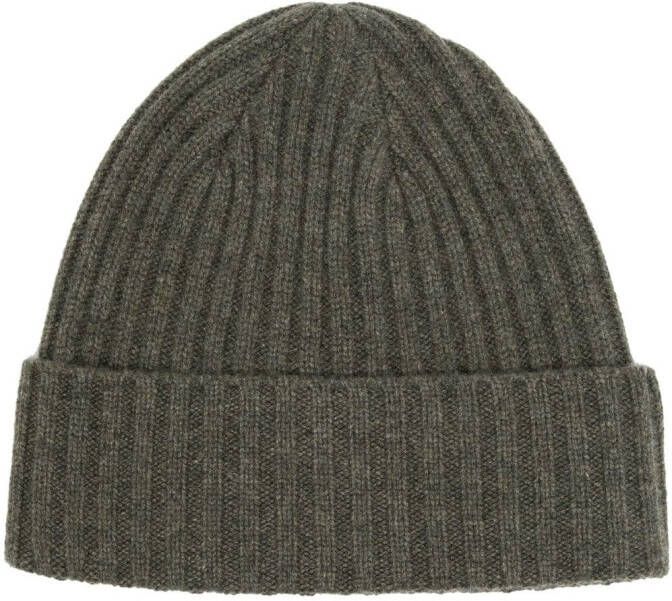 N.Peal Grofgebreide muts Groen