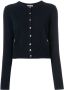 N.Peal kasjmier vest met ronde hals Blauw - Thumbnail 1