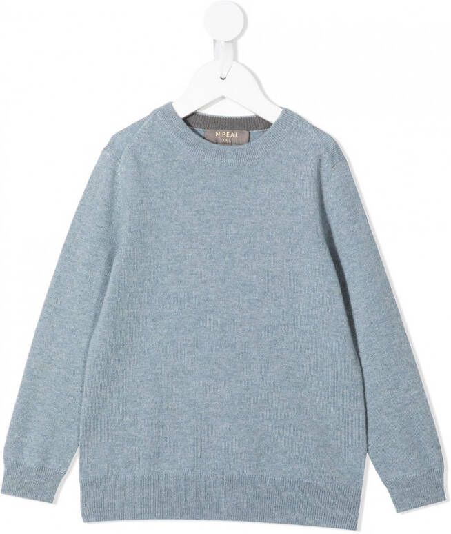 N.PEAL KIDS Kasjmier sweater Blauw