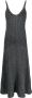N.Peal Midi-jurk met lurex detail Zwart - Thumbnail 1