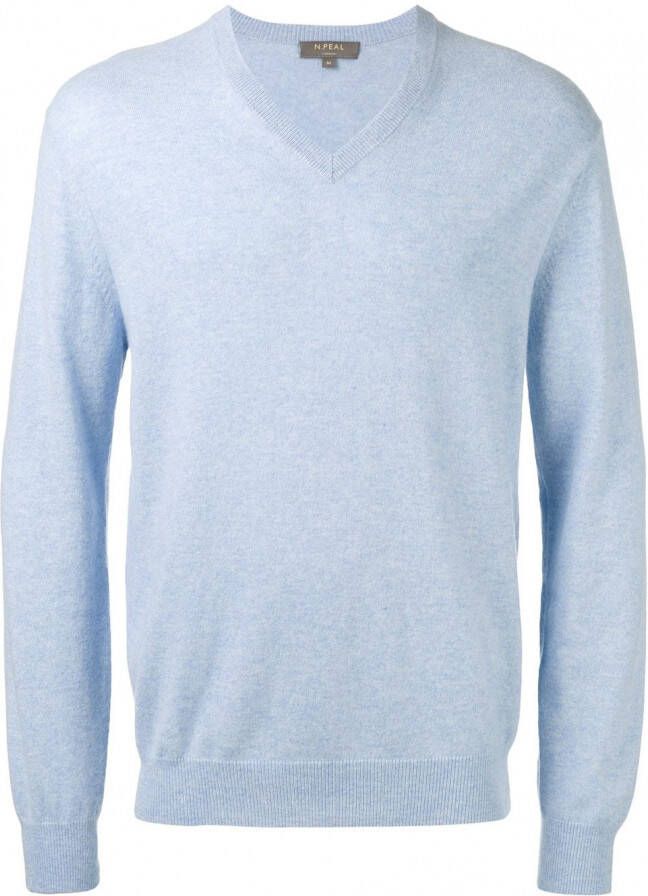 N.Peal Mock Neck sweater Blauw