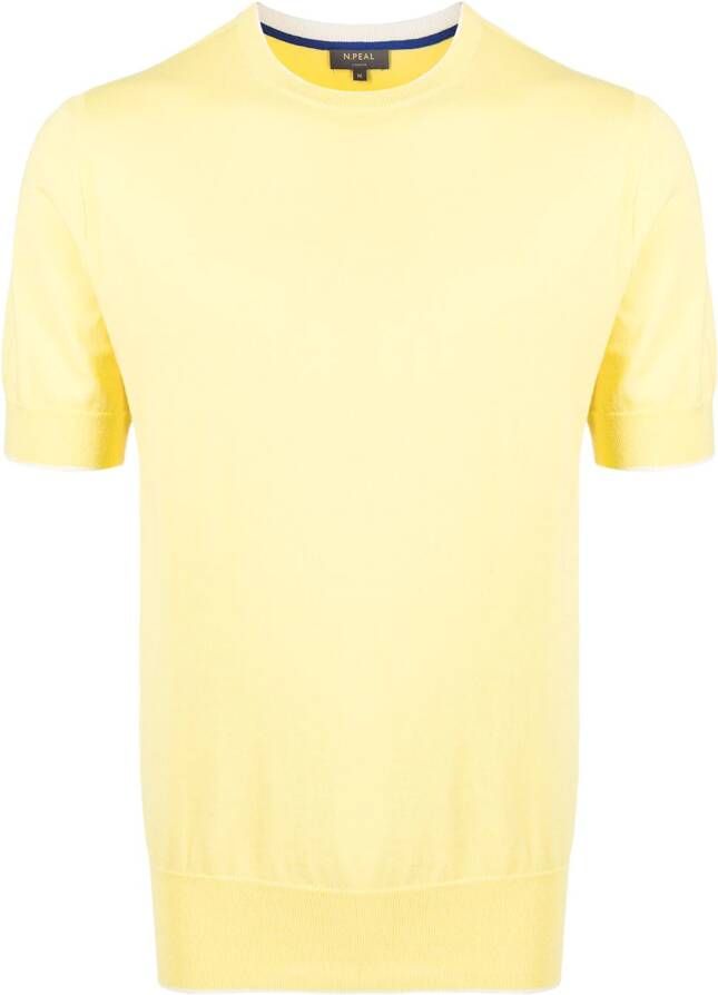 N.Peal Ribgebreide sweater Geel