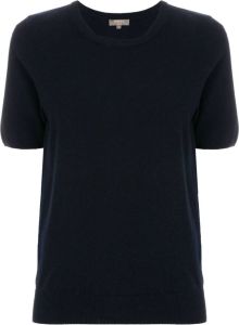N.Peal T-shirt met ronde hals Blauw