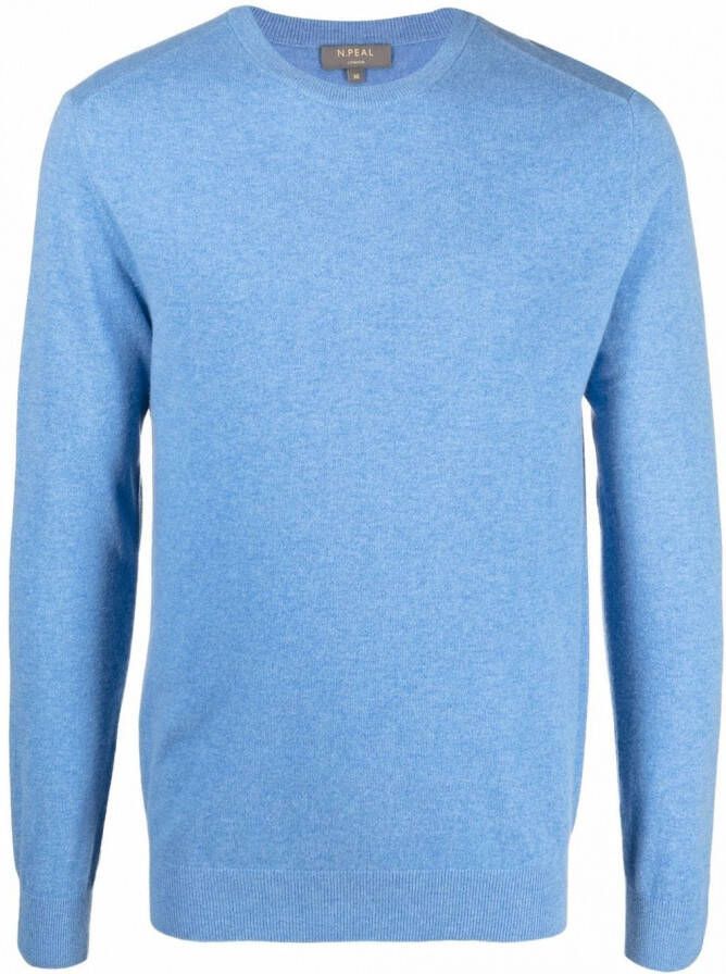 N.Peal Trui met ronde hals Blauw