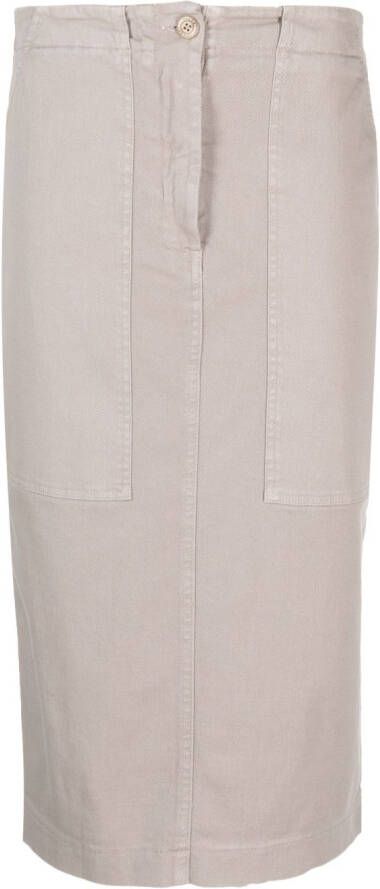 Nude High waist rok Grijs