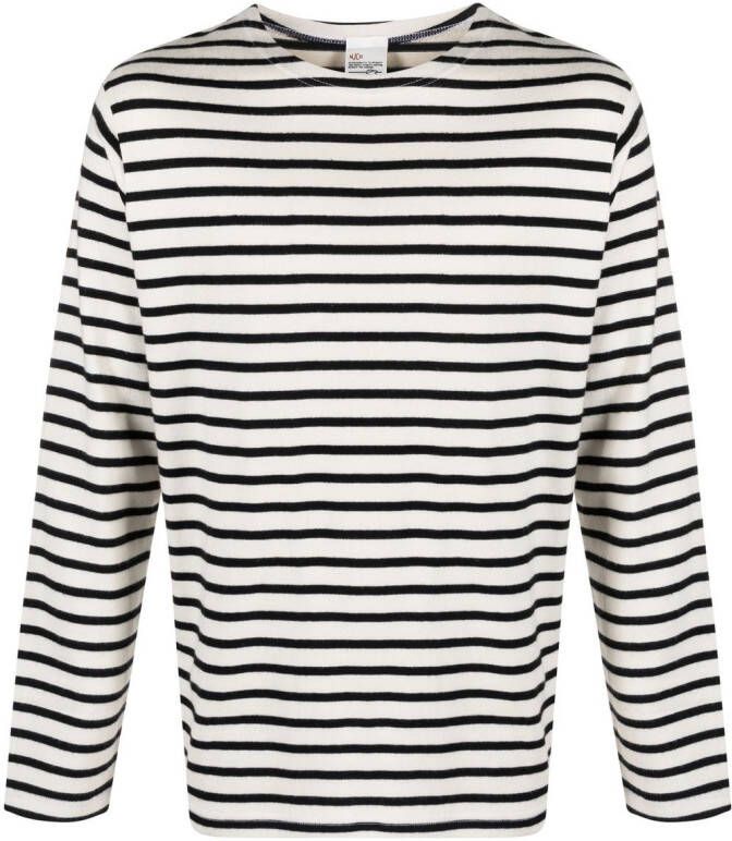 Nudie Jeans Gestreepte top Wit
