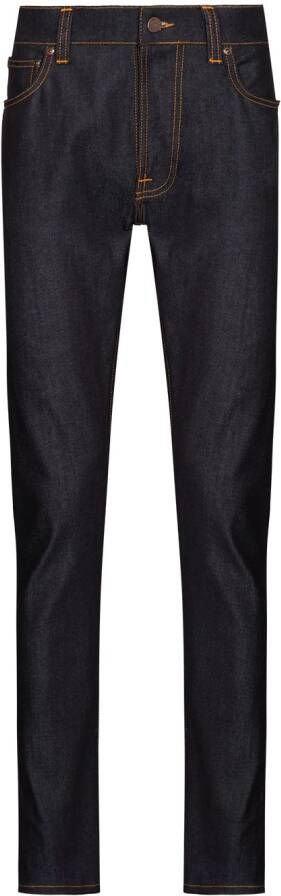 Nudie Jeans Slim-fit jeans Blauw