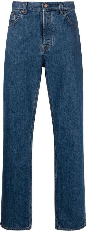 Nudie Jeans Straight jeans Blauw