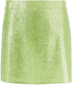 Nuè Mini-rok versierd met stras Groen