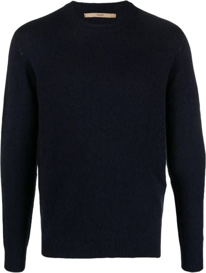 Nuur Trui met ronde hals Blauw