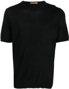 Nuur round-neck T-shirt Zwart
