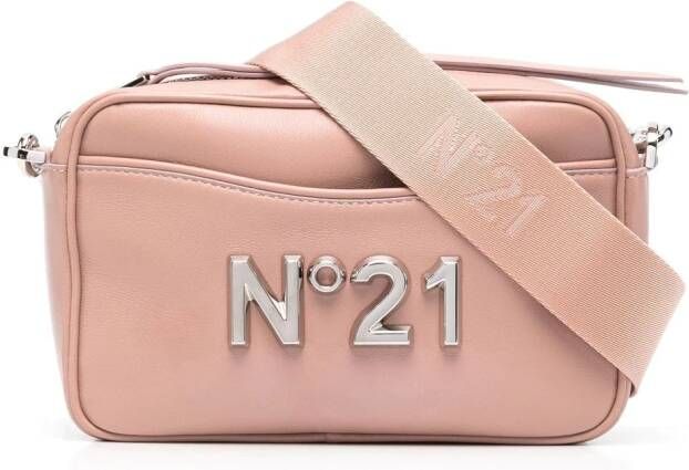 Nº21 Crossbodytas met logoplakkaat Roze