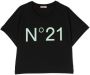 Nº21 Kids T-shirt met logoprint Zwart - Thumbnail 1