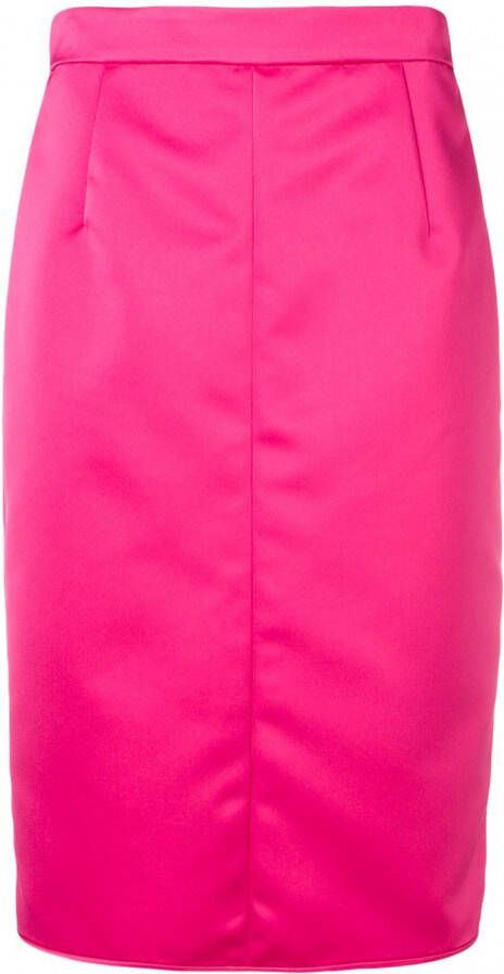 Nº21 Kokerrok met vlakken Roze