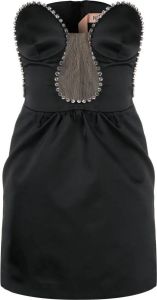 Nº21 Verfraaide mini-jurk Zwart