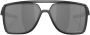Oakley Castel zonnebril met oversized montuur Zwart - Thumbnail 1
