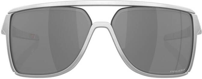 Oakley Castel zonnebril met vierkant montuur Zilver