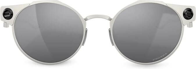 Oakley Deadbolt zonnebril met rond montuur Zilver