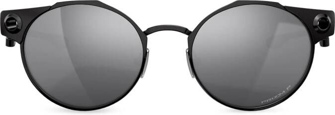 Oakley Deadbolt zonnebril met rond montuur Zwart