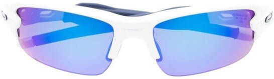 Oakley Flak XXS zonnebril met rechthoekig montuur Wit