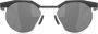 Oakley Zonnebril met rond montuur Zwart - Thumbnail 1
