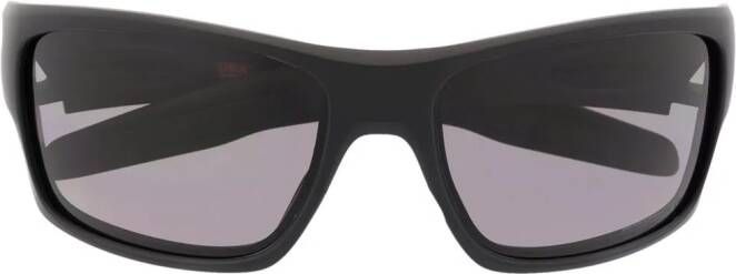 Oakley Zonnebril met oversized montuur Zwart