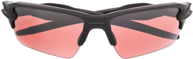 Oakley Zonnebril met rechthoekig montuur Zwart
