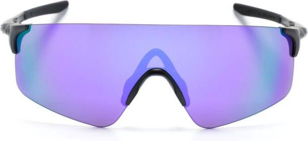 Oakley Zonnebril met spiegelende glazen Zwart