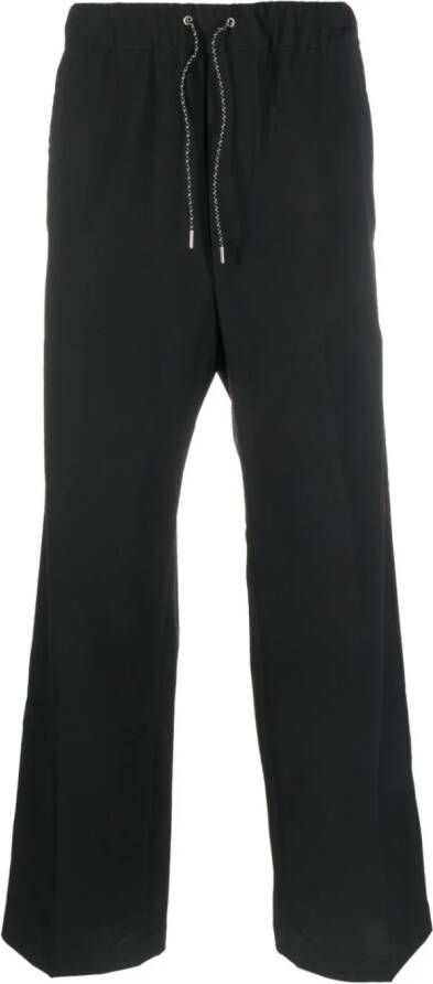 OAMC drawstring-waist wide-leg trousers Zwart