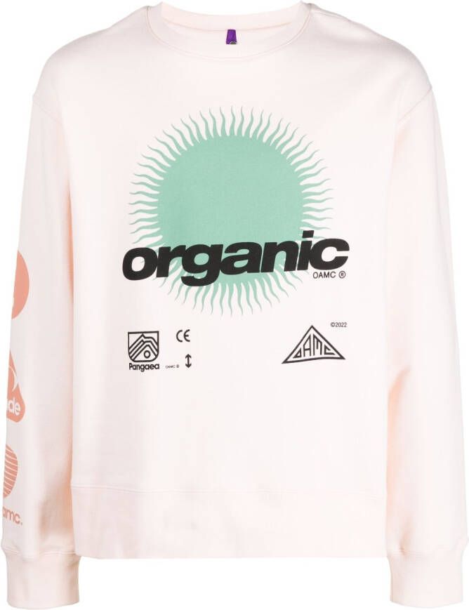 OAMC Sweater met print Roze
