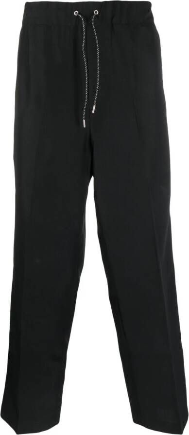 OAMC high-waisted straight-leg trousers Zwart