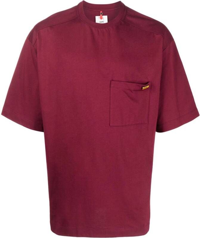 OAMC T-shirt met logoplakkaat Rood