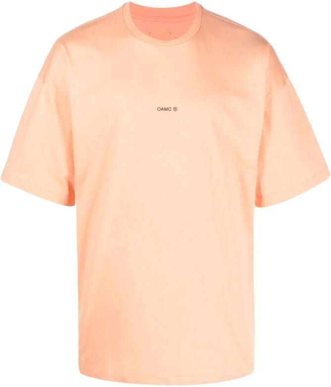 OAMC T-shirt met grafische patch Oranje