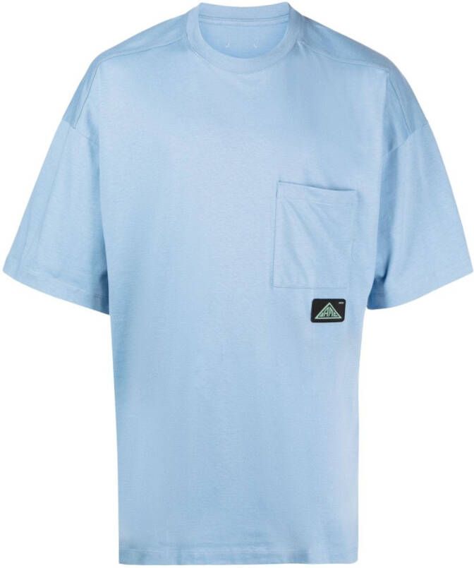 OAMC T-shirt met logopatch Blauw