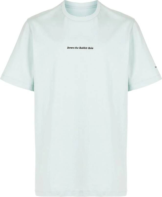 OAMC T-shirt met tekst Blauw