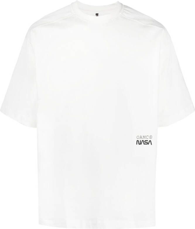 OAMC x Nasa T-shirt met print Wit