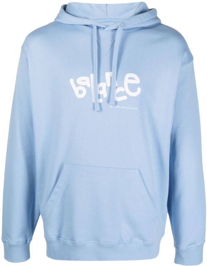 OBJECTS IV LIFE Hoodie met grafische print Blauw