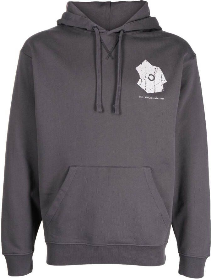 OBJECTS IV LIFE Hoodie met logoprint Grijs