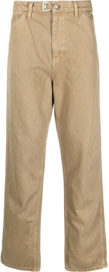 OBJECTS IV LIFE Jeans met gespdetail Beige