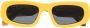 Off-White Austin zonnebril met ovalen montuur Geel - Thumbnail 1
