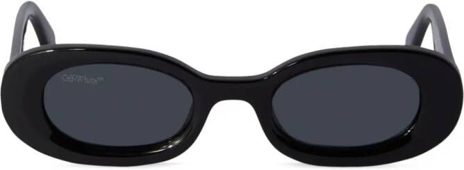 Off-White Amalfi zonnebril met ovaal montuur Zwart