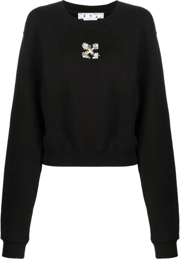 Off-White Sweater met patroon Zwart